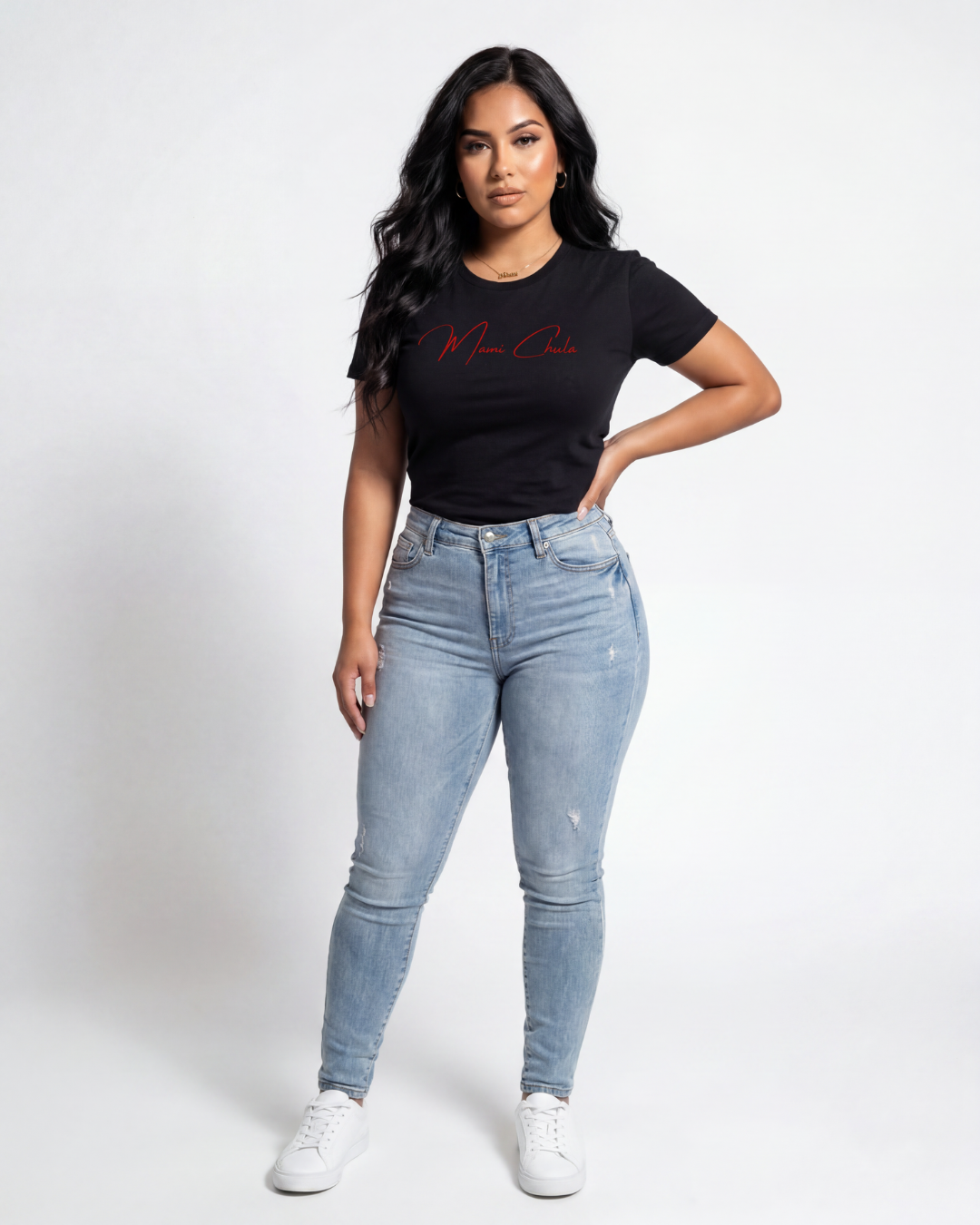 Fitted Short-Sleeve Tee - Red
