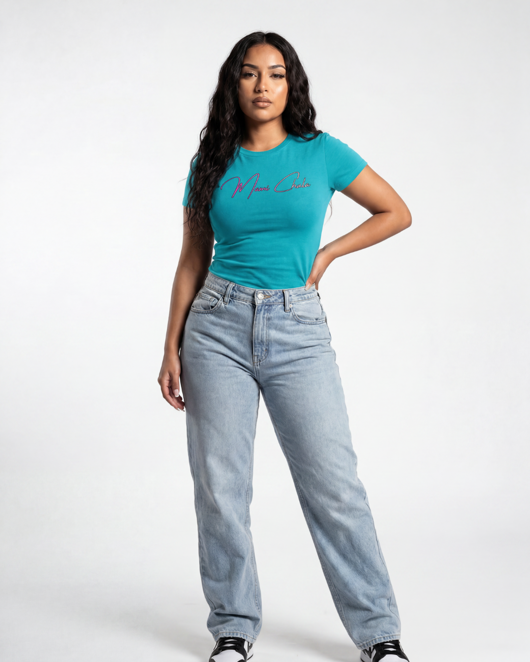 Fitted Short-Sleeve Tee - Pink