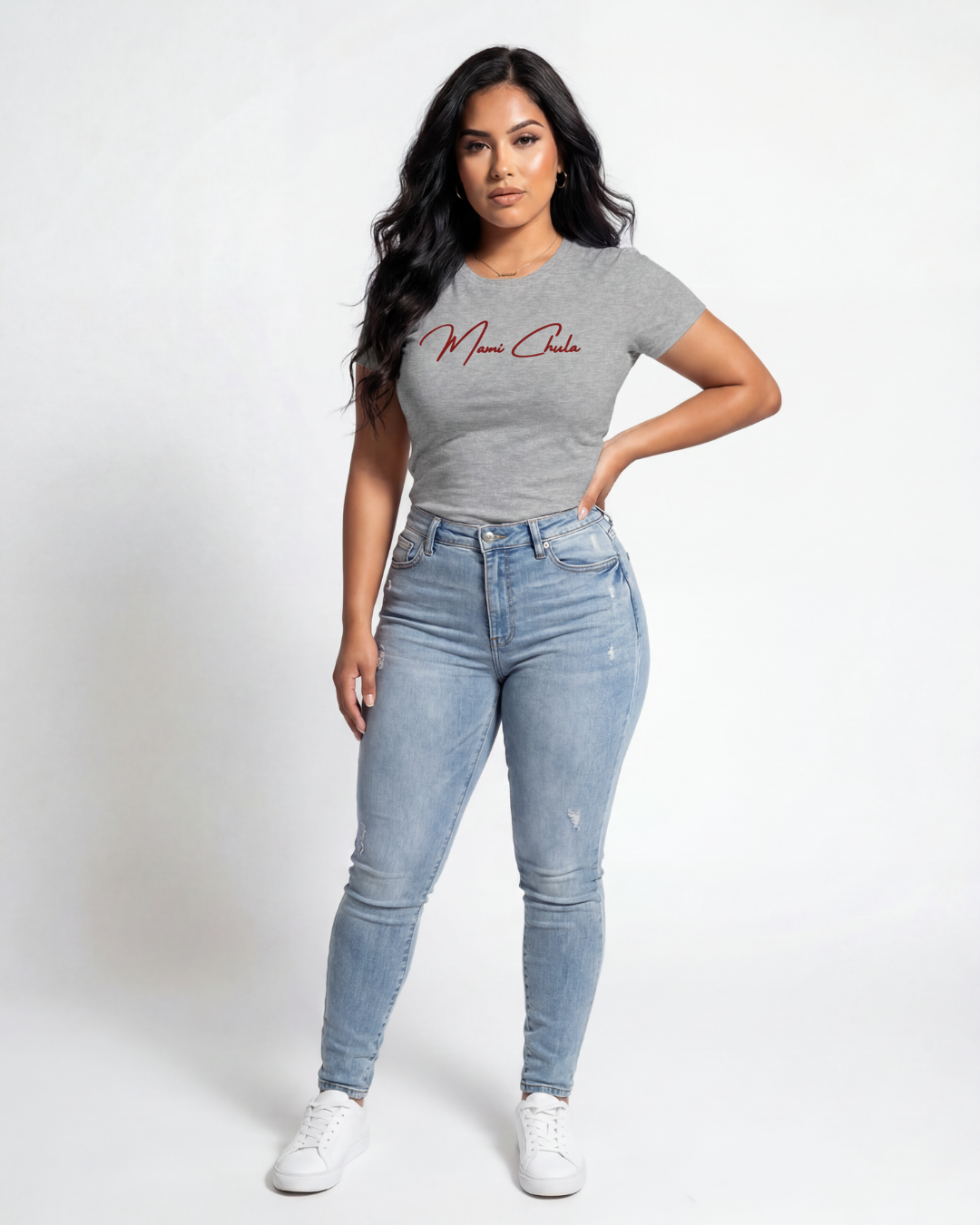 Fitted Short-Sleeve Tee - Red