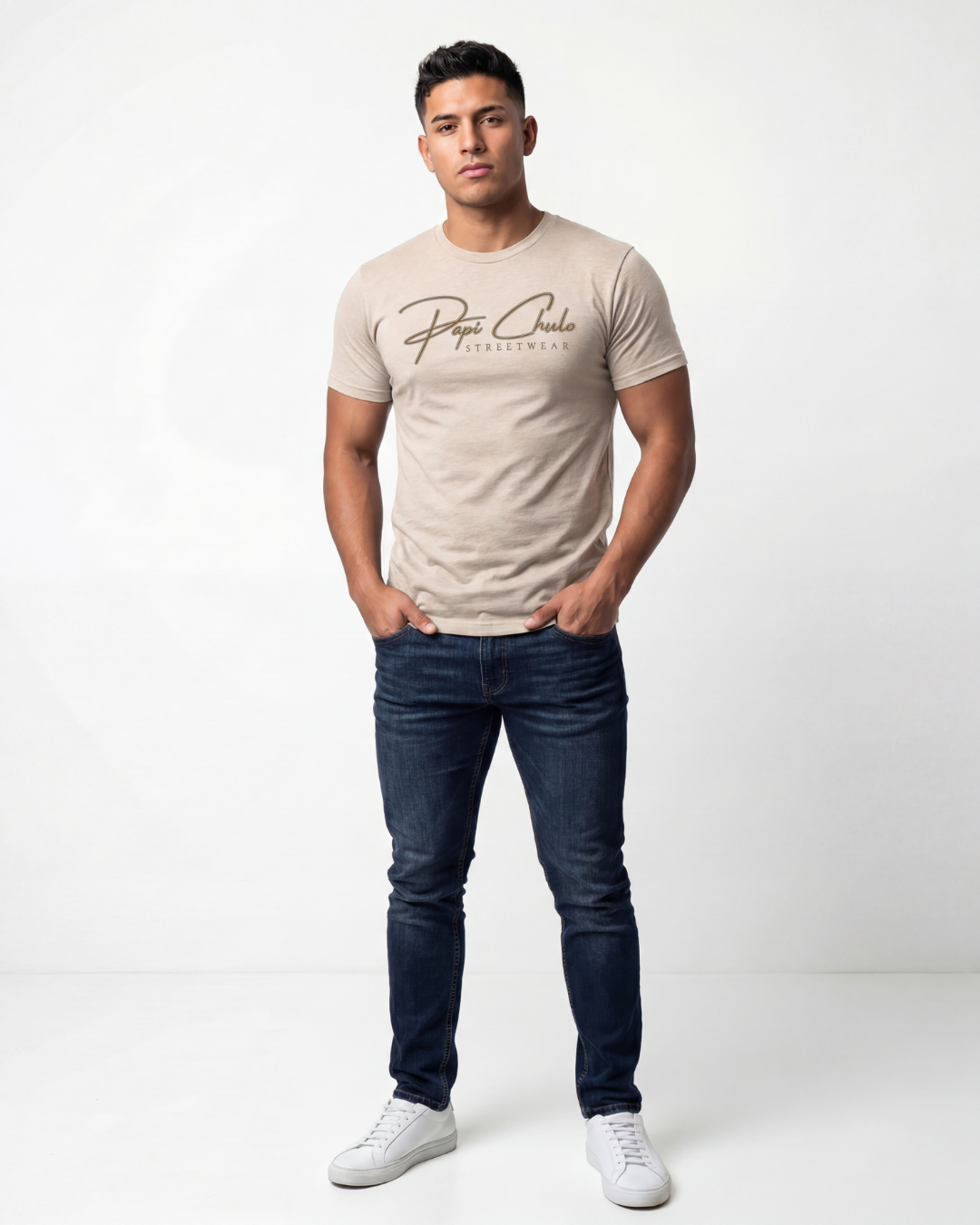Flex Fit T-Shirt-Khaki