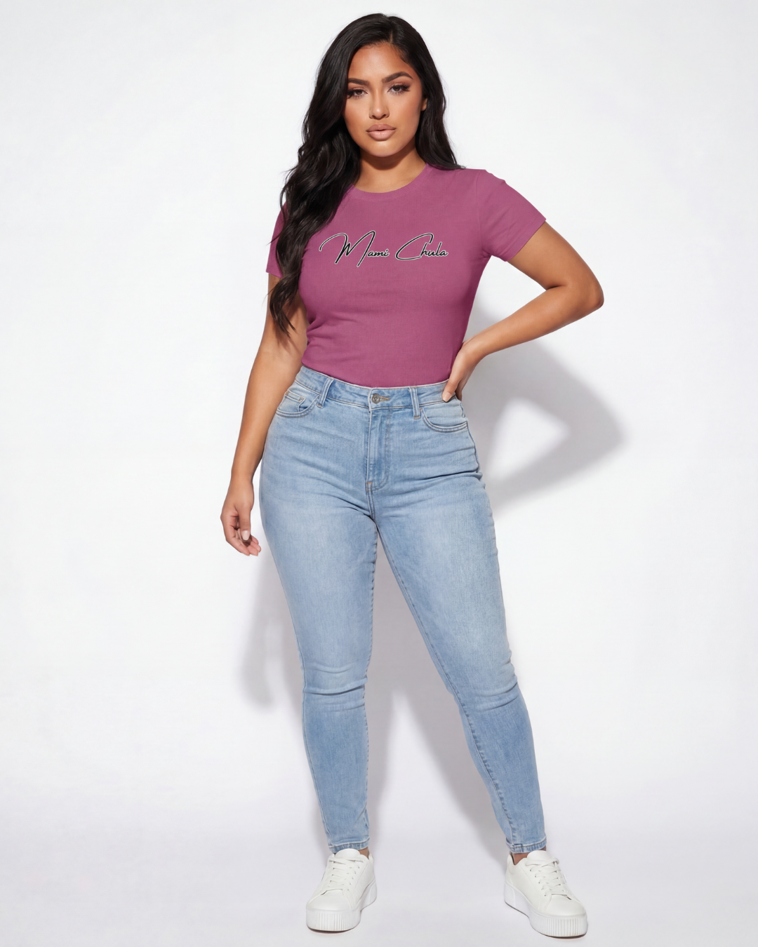 Fitted Short-Sleeve Tee - Black