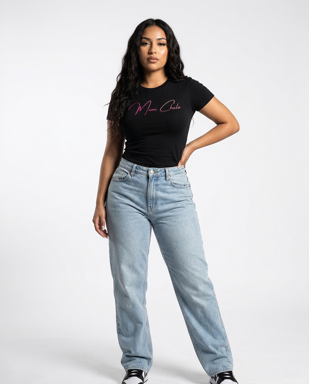 Fitted Short-Sleeve Tee - Pink