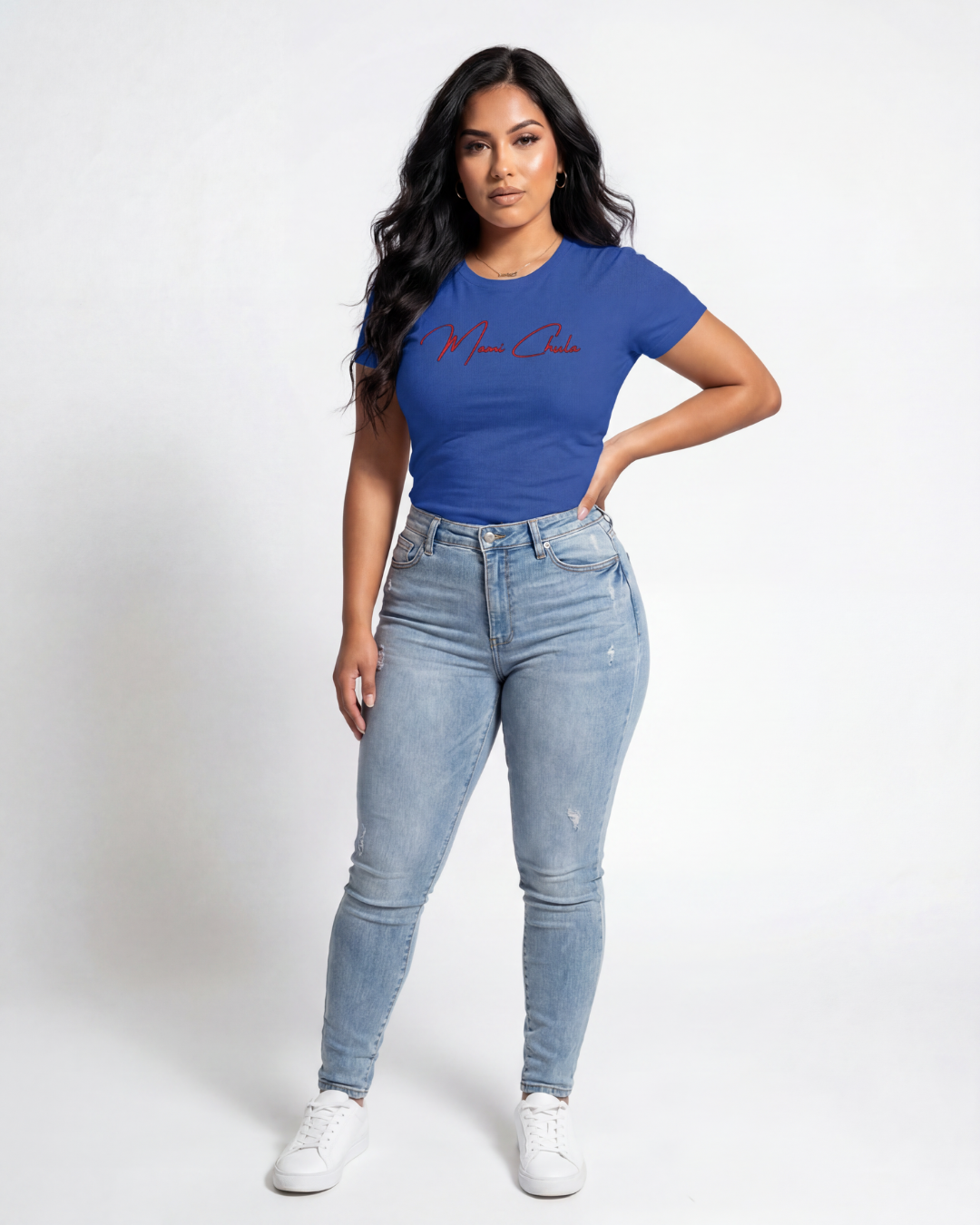 Fitted Short-Sleeve Tee - Red