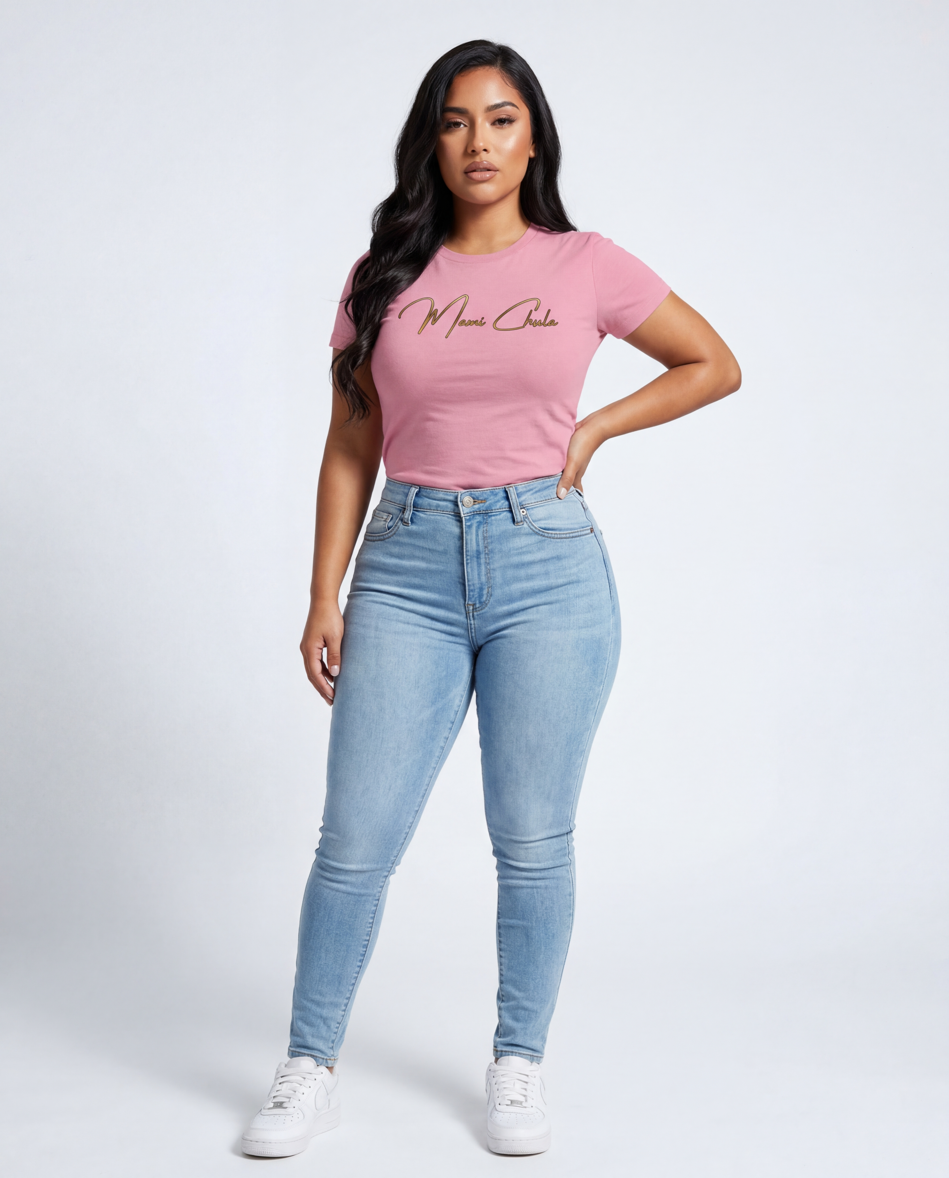 Fitted Short-Sleeve Tee - Gold