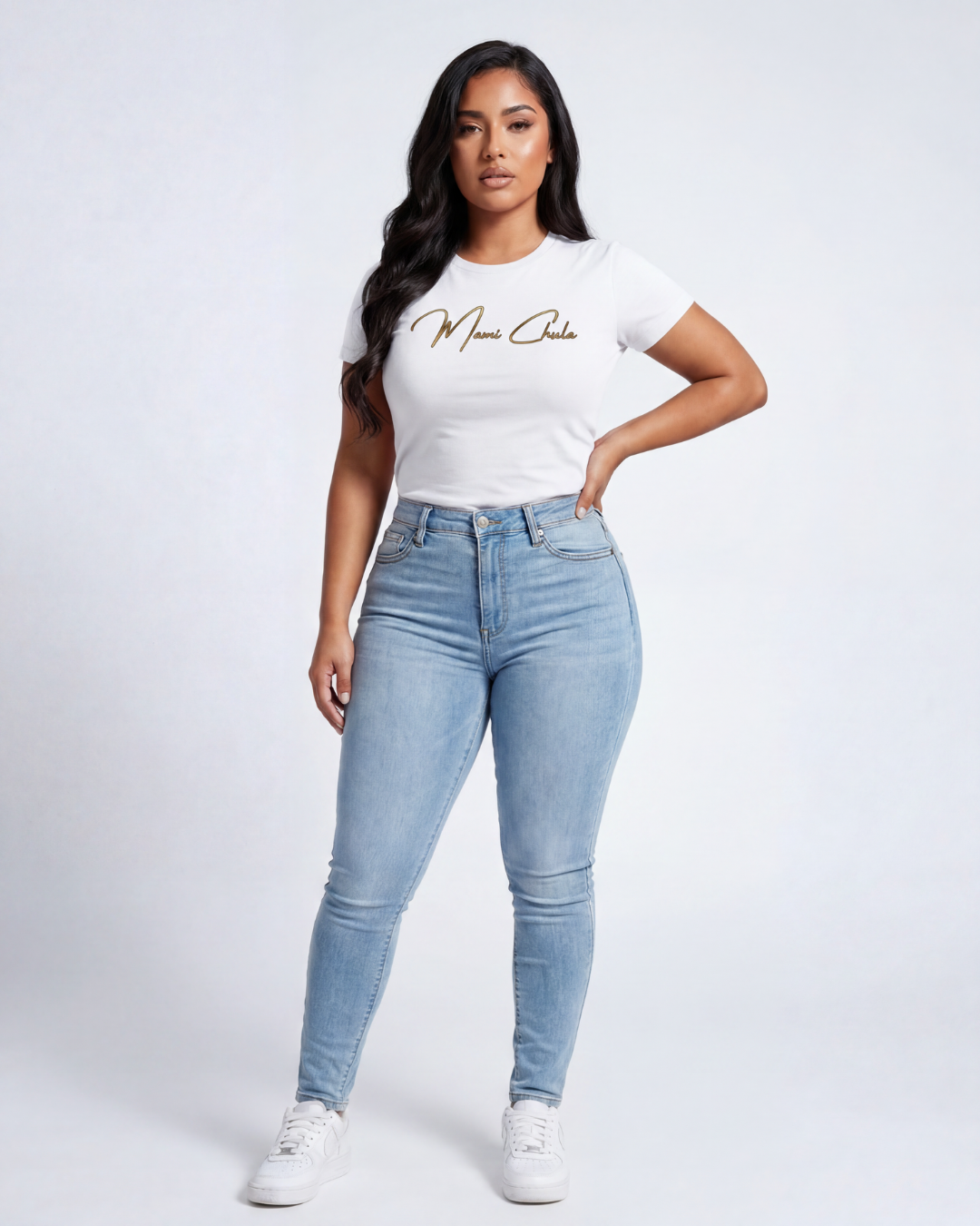 Fitted Short-Sleeve Tee - Gold
