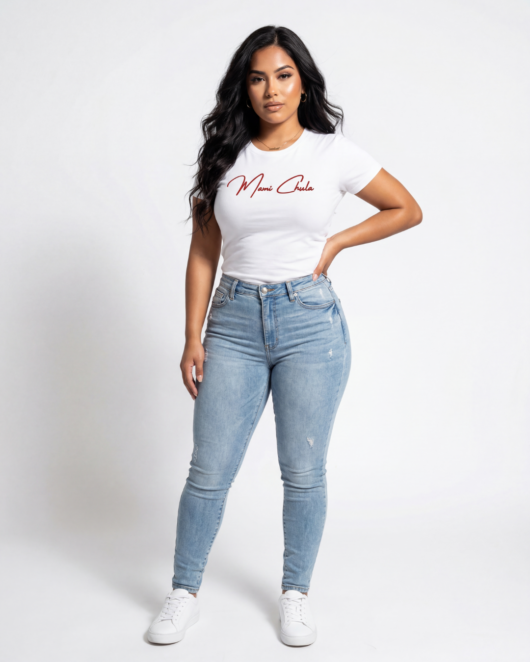 Fitted Short-Sleeve Tee - Red
